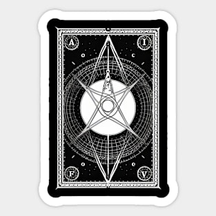 Tarot Card Reader Astrology Occult Mystical Sticker